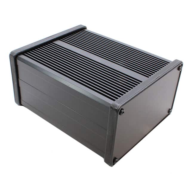 431611 BOX ALUM BLACK 4.921"L X 4.130"W