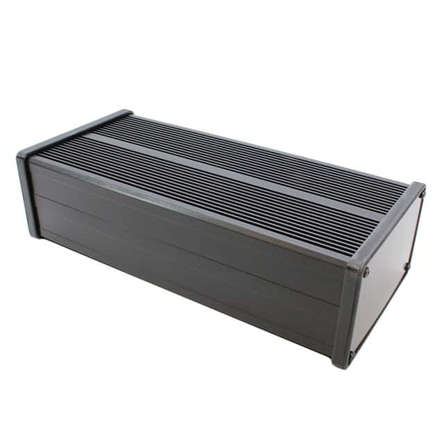 431622 BOX ALUM BLACK 8.858"L X 4.130"W