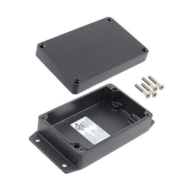 AN-2863-B BOX ALUM BLACK 4.920"L X 3.150"W