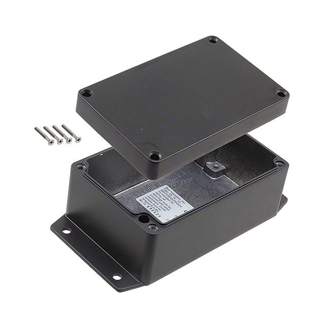 AN-2864-B BOX ALUM BLACK 4.920"L X 3.150"W
