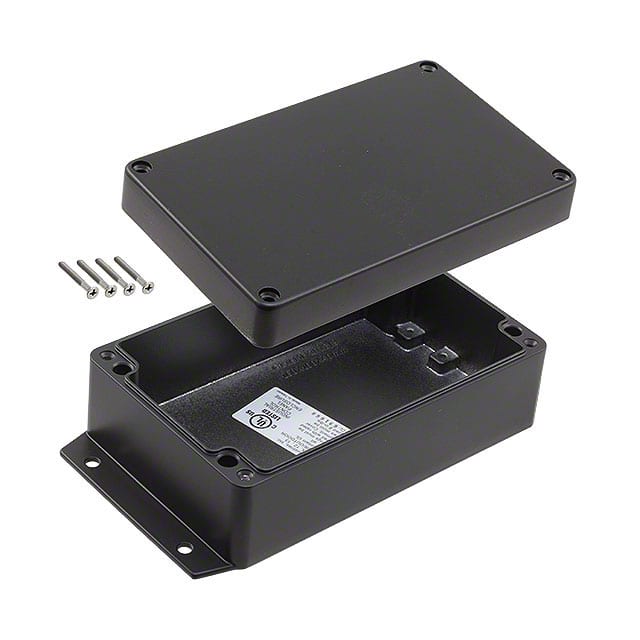 AN-2866-B BOX ALUM BLACK 6.300"L X 3.940"W