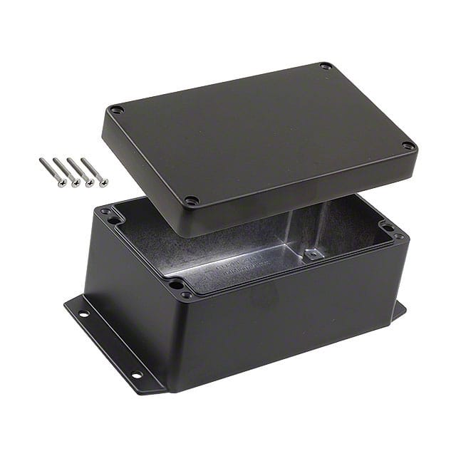 AN-2867-B BOX ALUM BLACK 6.300"L X 3.940"W