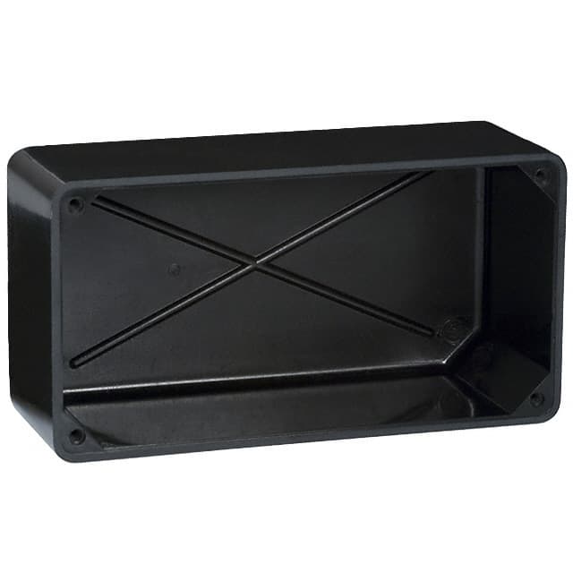 704 BOX PLAS BLK 5.875"L X 3.125"W
