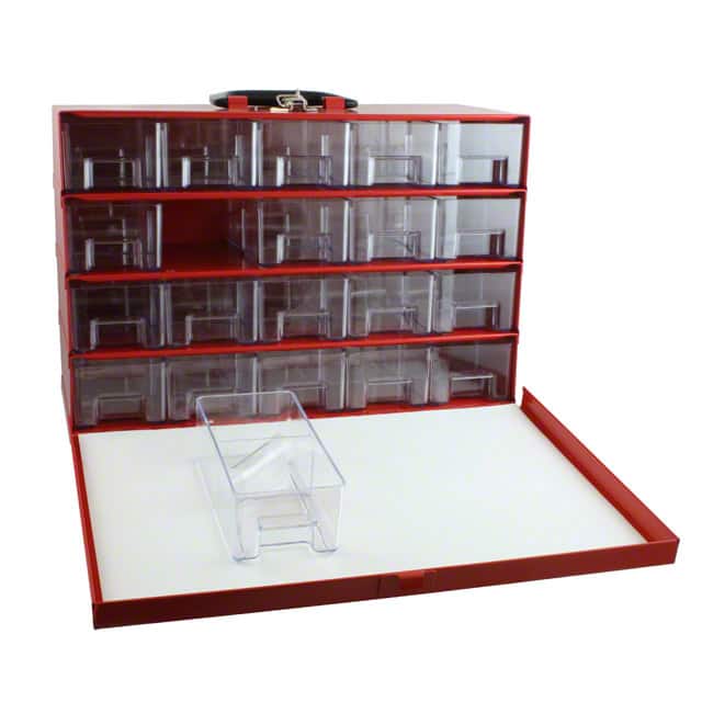 CAB-20 COMP STORAGE STL RED 6.5LX15.5"W