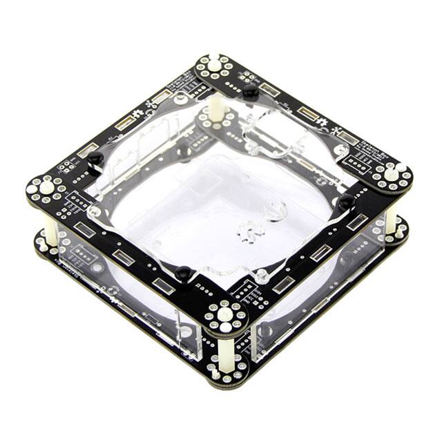110990159 CASE PLSTC BLK/CLR 4.17"LX4.17"W