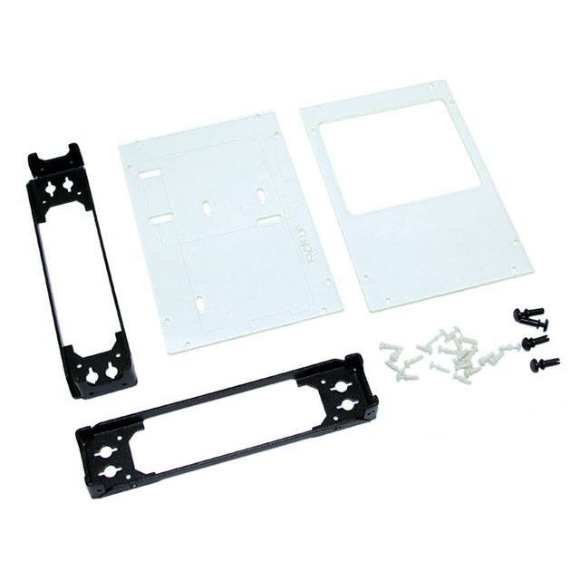 110060006 BOX PLASTIC BLK/CLR 4.99"LX3.51"