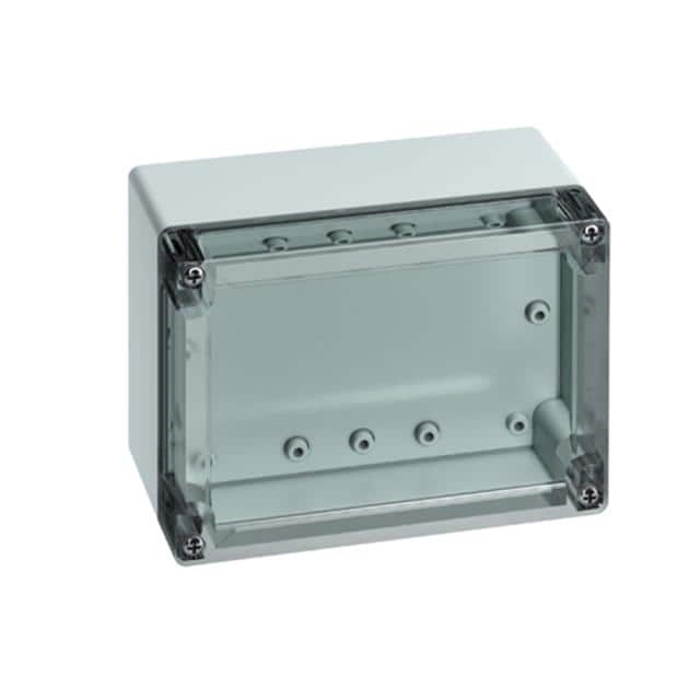 201-007-01 BOX PLASTIC GRAY/CLR