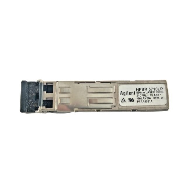 HFBR-5710LP The Agilent Technologies HFBR-5710LP is a 1.25Gbd SFP transceiver module. It operates at 850nm and features an LC Duplex connector.