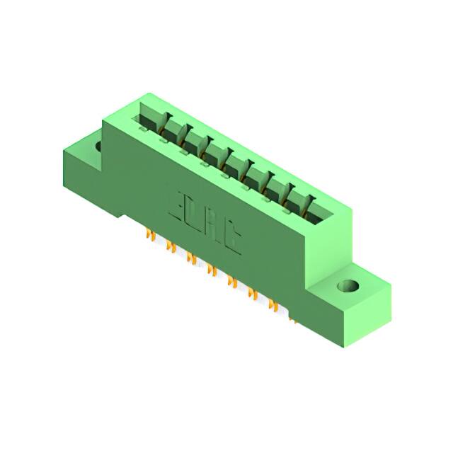 837-016-555-202 CONN EDGE DUAL FMALE 16POS 0.156
