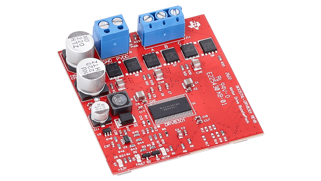 TMS320F28023 The Texas Instruments TMS320F28023 is a 32-bit C2000 microcontroller featuring a 50 MHz clock speed and 64 KB of flash memory. It offers 8 PWM channels and a 12-bit ADC.