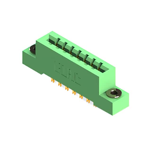 837-014-555-203 CONN EDGE DUAL FMALE 14POS 0.156