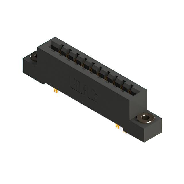 887-020-555-203 CONN EDGE DUAL FMALE 20POS 0.156