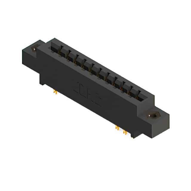 887-022-555-808 CONN EDGE DUAL FMALE 22POS 0.156