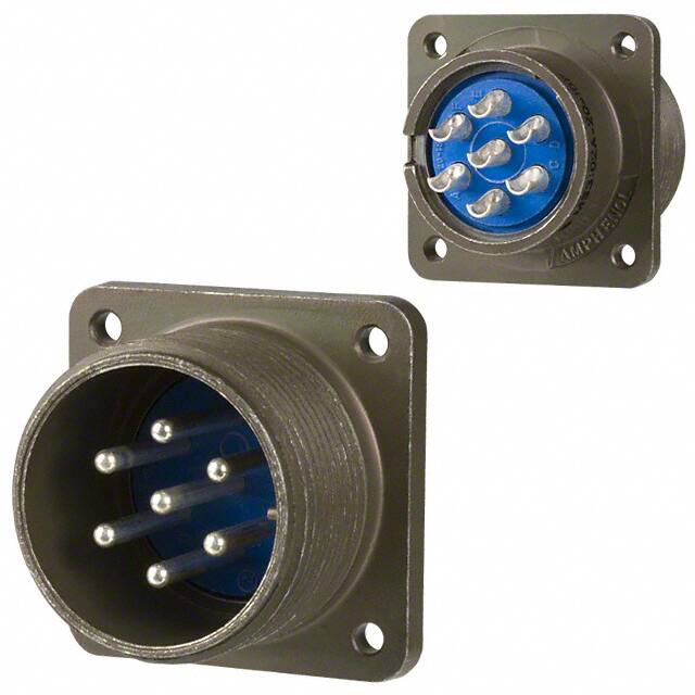 97-3102A-20-15P CONN RCPT MALE 7P SILV SLDR CUP