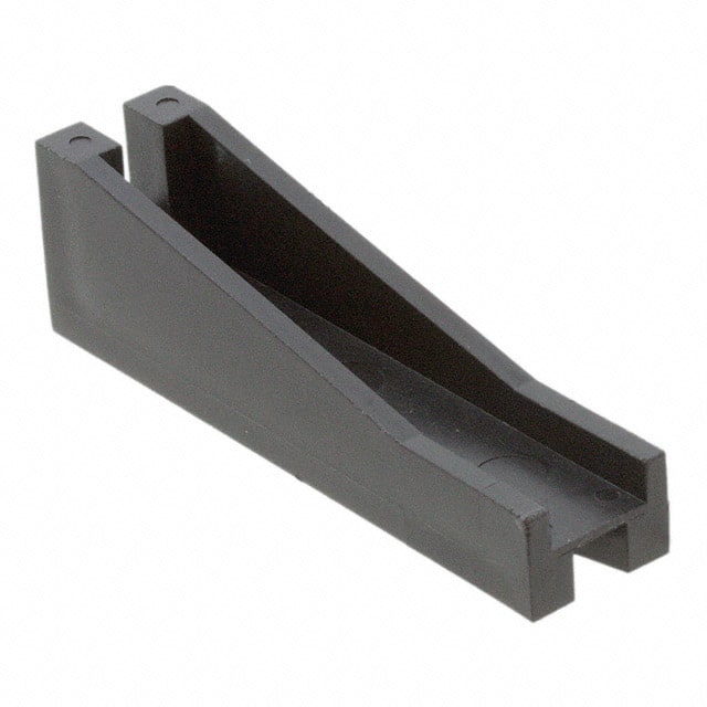 VG2-2 CARD GUIDE VERT 2X0.076" BLK