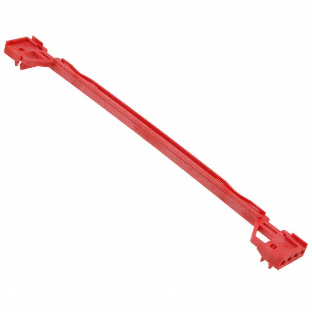 9902240 GUIDE RAIL 4HP RED FOR PCB 220MM