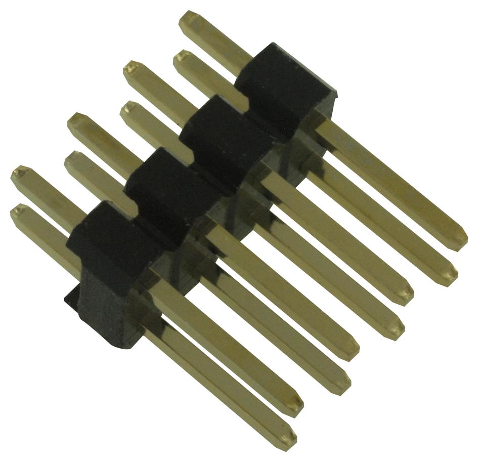 2213S-06G The Multicomp Pro 2213S-06G is a straight pin header with a 2.54mm pitch. It offers a 3A current rating and a 250V voltage rating.