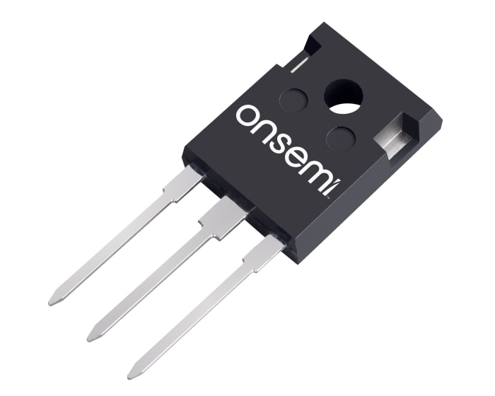 NVHL070N120M3S The On Semiconductor NVHL070N120M3S is an N-Channel MOSFET designed for high voltage applications. It features a 1200V drain-source voltage and a 34A continuous drain current.