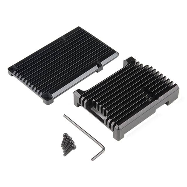 PRT-15773 BLACK HEATSINK RAS PI 4 CASE