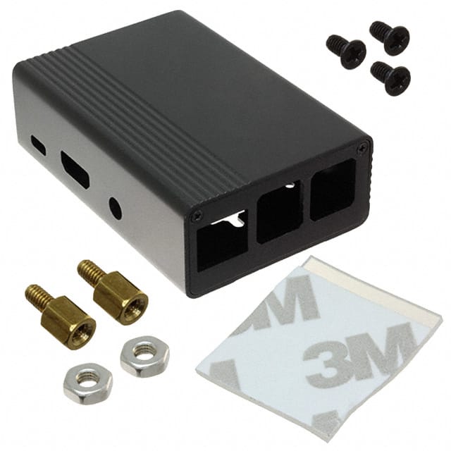 FIT0417 BOX ALUMINUM BLACK 4.06"LX1.61"W