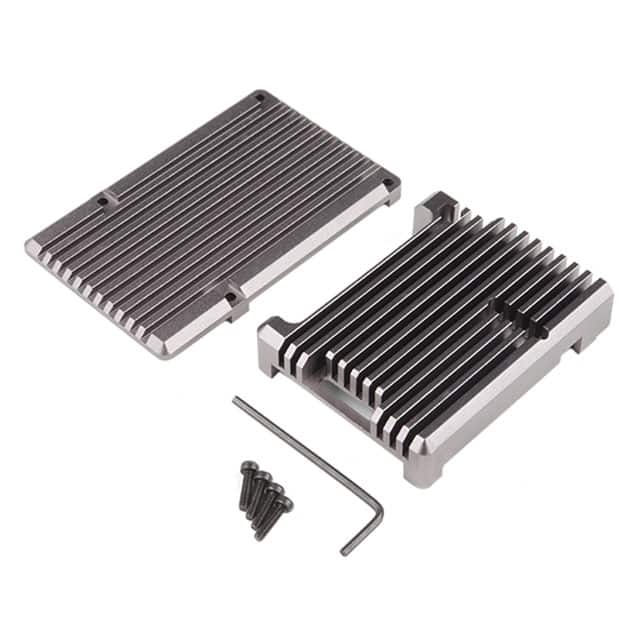 PRT-15775 GUNMETAL HEATSINK RAS PI 4 CASE