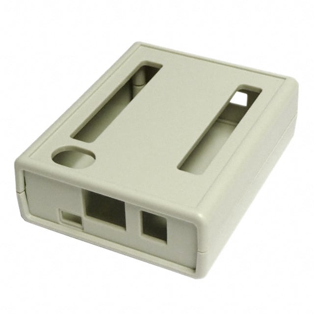1593HAMDOGGY BOX ABS GRAY 3.75"L X 3.04"W