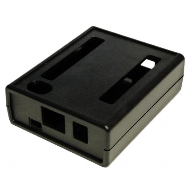 1593HAMDOGBK BOX ABS BLACK 3.75"L X 3.04"W