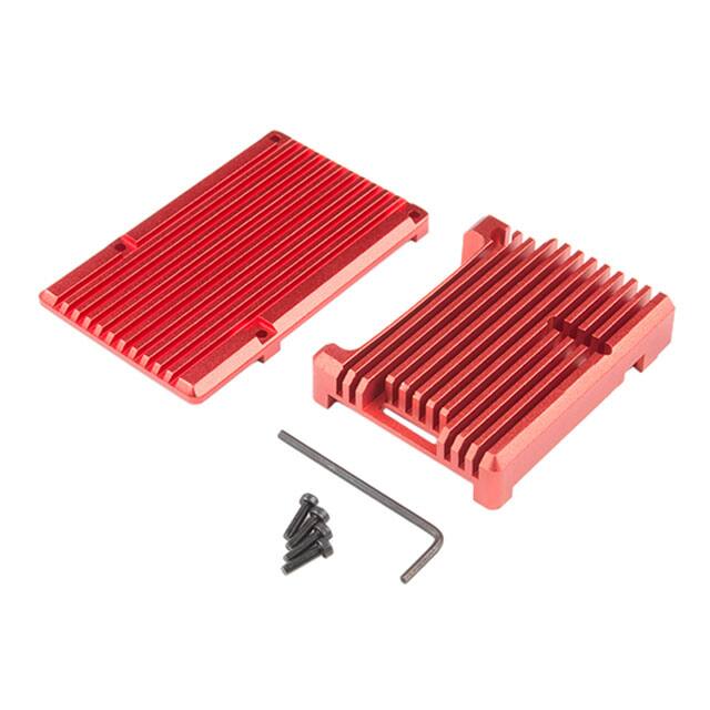 PRT-15893 RED HEATSINK RAS PI 4 CASE