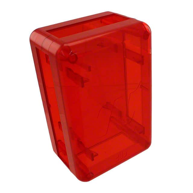 PS-11591 BOX ABS TRN RED 5.12"L X 3.35"W