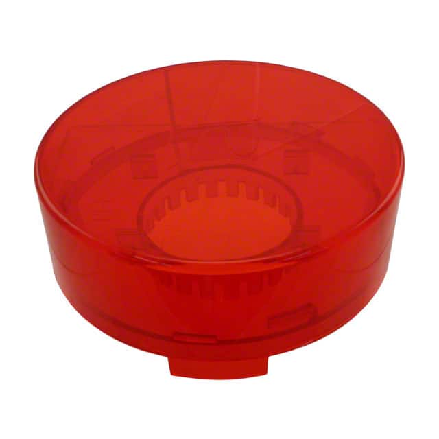 PP-11593 BOX ABS TRN RED 6.35" DIA