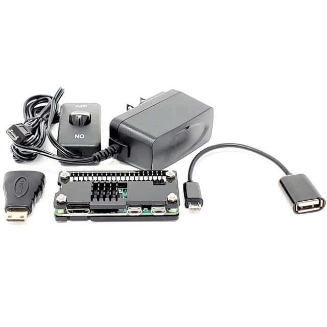 RAS-PCS01PWR-BK RASP PI STARTER CASE W/PWR ADPTR