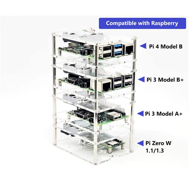 RAS-PCS46 4 LAYER STACK ACRYLIC PI CASE FA