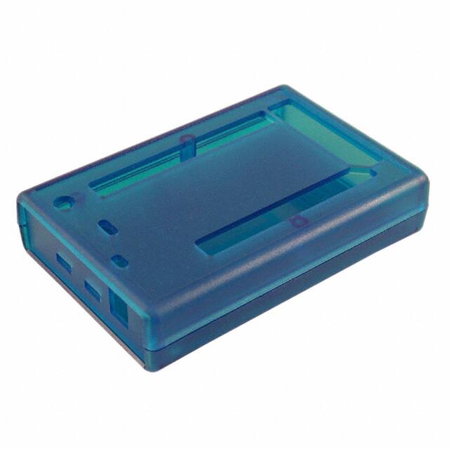1593HAMDUETBU BOX ABS TRN BLUE 4.38"L X 2.95"W