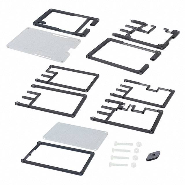 PIM148 CASE PLASTIC BLACK/CLEAR