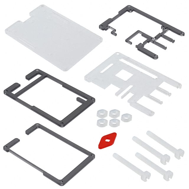 PIM149 CASE PLASTIC BLACK/CLEAR