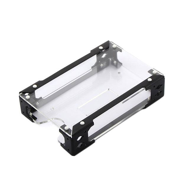 110070000 BOX PLASTIC BLACK/CLEAR
