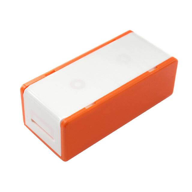 114991399 CASE PLASTIC ORG/WHT 2.84"X1.34"