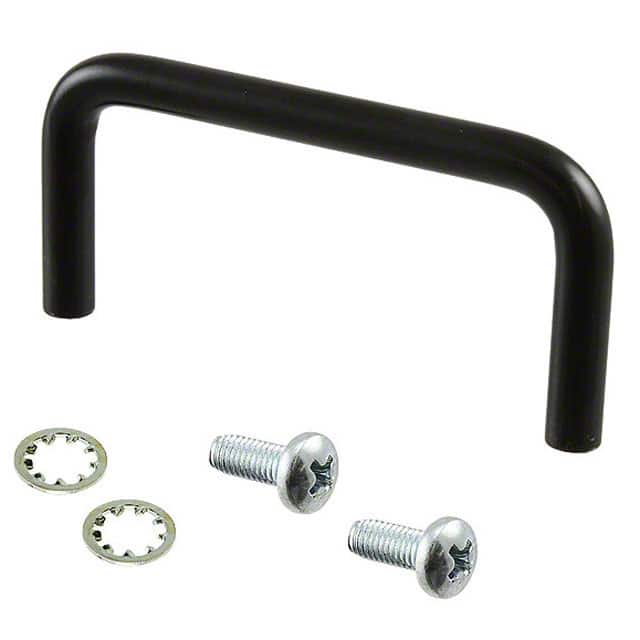 1427E1BK HANDLE 2" STEEL BLACK 1 PAIR