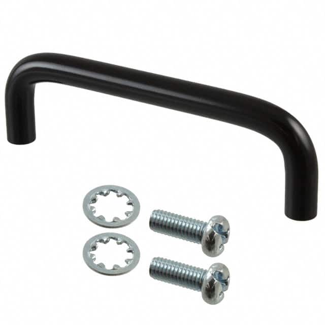 1427C1BK HANDLE STEEL BLK MTG CTR 4"