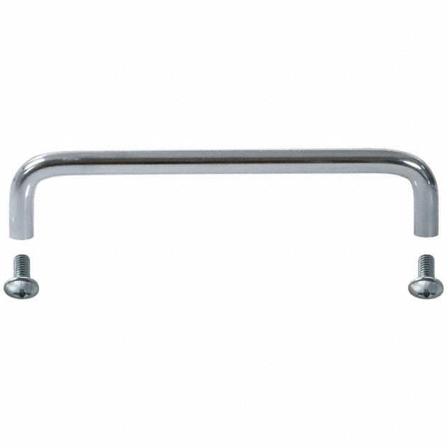 H-9112-B HANDLE STEEL/CHROME MTG CTR 6"