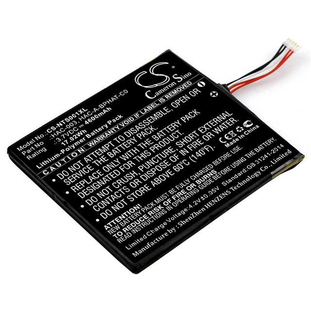 WX-RLYF-4-HAC-003 BATTERY Replacement for Nintendo HAC-003