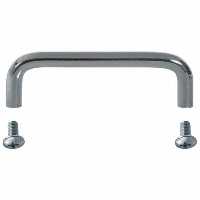 H-9111-B HANDLE STEEL/CHROME MTG CTR 4"