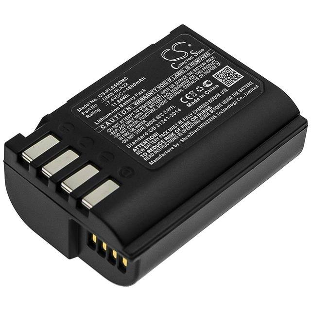 WX-RR12-8-DMW-BLK22 BATTERY Replacement for Panasonic DMW-BL