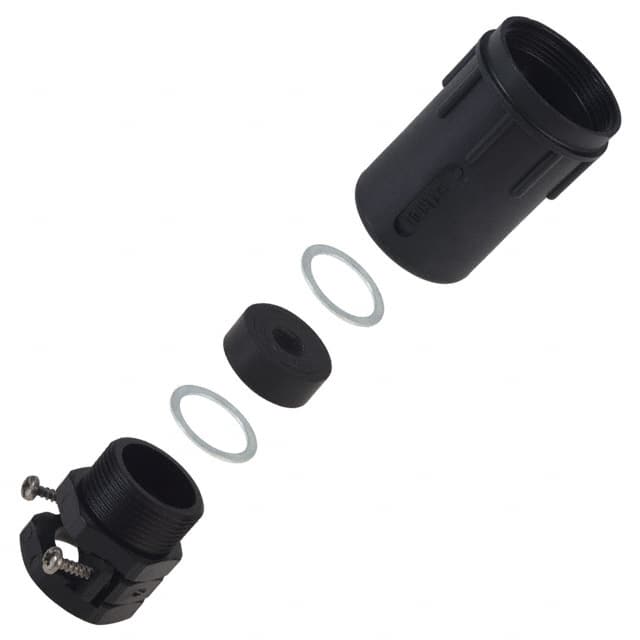 UTG22PG CONN BACKSH W/CLMP SZ22 BLK PG21