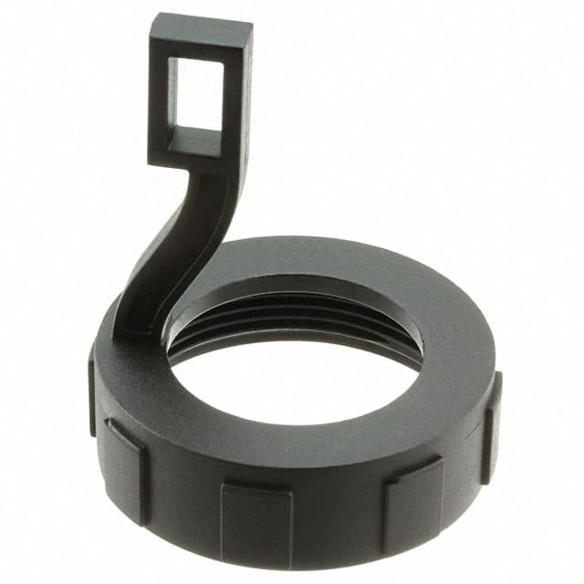 ASR9-1939 CONN BACKSHELL BLACK 1 3/8-18