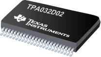 TPA032D02DCAR The Texas Instruments TPA032D02DCAR is a Class-D stereo audio amplifier IC. It offers 10W of output power and operates within a temperature range of -40 to 125 °C.