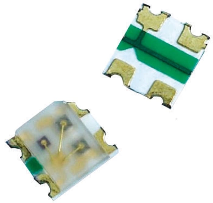 LTST-C155KGJRKT The Lite-On Inc. LTST-C155KGJRKT is a dual color SMD LED offering both Green and Red light emission. It features a 130° viewing angle and is suitable for surface mount applications.