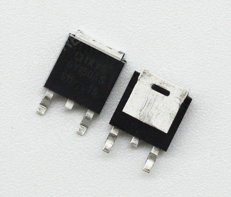 6Y150AS The IXYS 6Y150AS is a Schottky diode in a TO-252 package. It features a 150V reverse voltage rating and a 6A average forward current.
