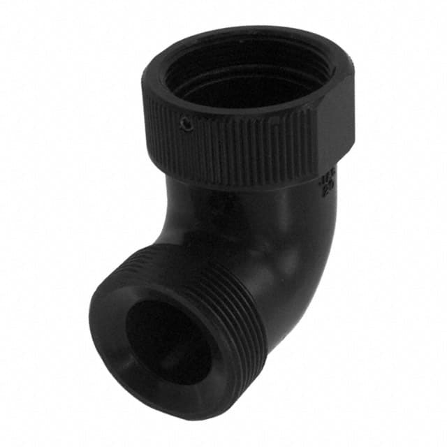 JL04-20EBL-R CONN BACKSH SZ20 BLK 1 1/8-18