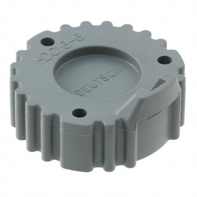 HDC16-6 CONN PROTECTIVE COVER 6 GRAY